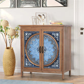 Vintage Storage Accent Cabinet, Small Sideboard Buffet Cabinet for Bedroom, Living Room and Entryway