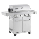 17842 Stainless Steel 4 Burner Propane Gas Grill with Rotisserie Configuration B
