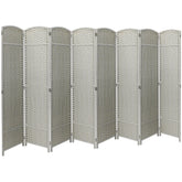 Tall Folding Room Divider Screen, Portable Privacy Partition Wall Panel for Bedroom, Living Room and Office