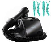 Reverse-Air Hair Dryer with Hair Clips Black