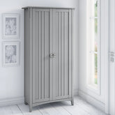 Tall Storage Cabinet with Doors, Freestanding Shelving Organizer with Adjustable Shelves for Home, Office and Living Room