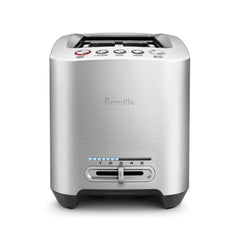 Die-Cast Smart Toaster, 2-Slice, Brushed Stainless Steel