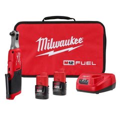 2567-22 12V Lithium-Ion Brushless Cordless High Speed 3/8 in. Ratchet Kit w/(2) Batteries, Charger and Bag